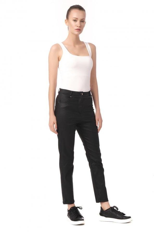 Slim Kesim Düz Kadın Pantolon - 6