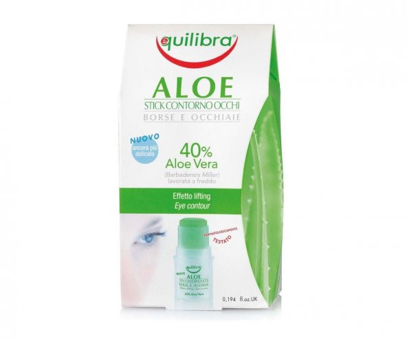 Equilibra Aloe Eye Contour Stick 5.5 Ml - Göz Çevresi Nemlendirici