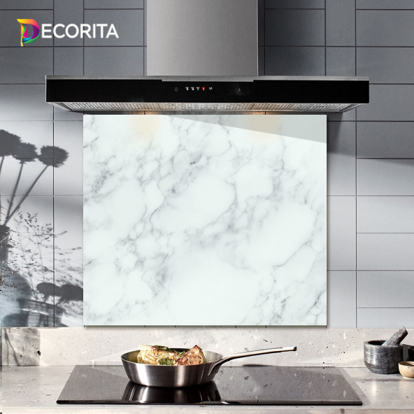 DECORITA Cam Ocak Arkası Koruyucu- Klasik Mermer - 2