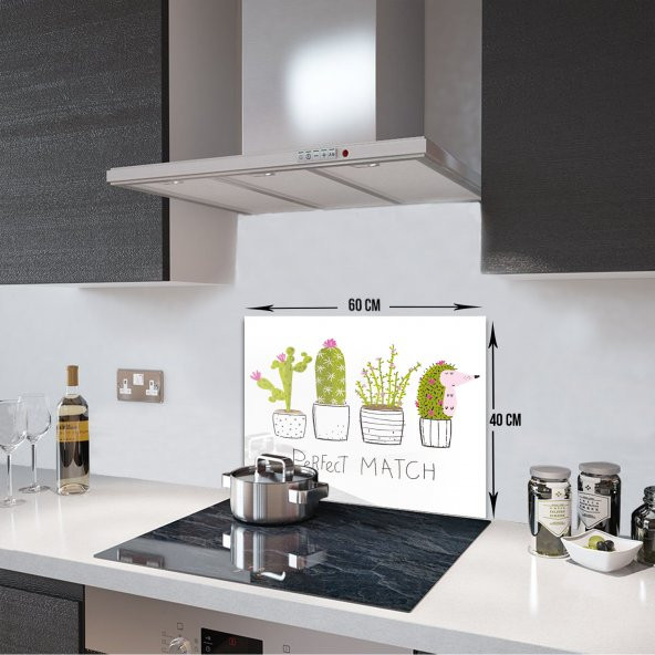 DECORITA Cam Ocak Arkası Koruyucu- Perfect Match - 3