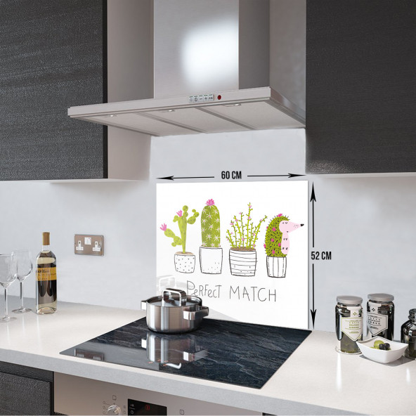 DECORITA Cam Ocak Arkası Koruyucu- Perfect Match - 4