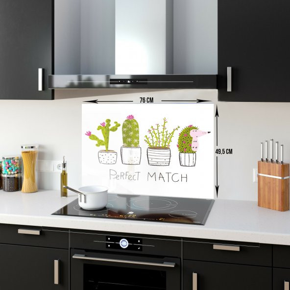 DECORITA Cam Ocak Arkası Koruyucu- Perfect Match - 5
