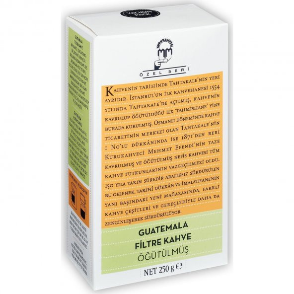Mehmet Efendi Özel Seri Guatemala Filtre Kahve 250 gr