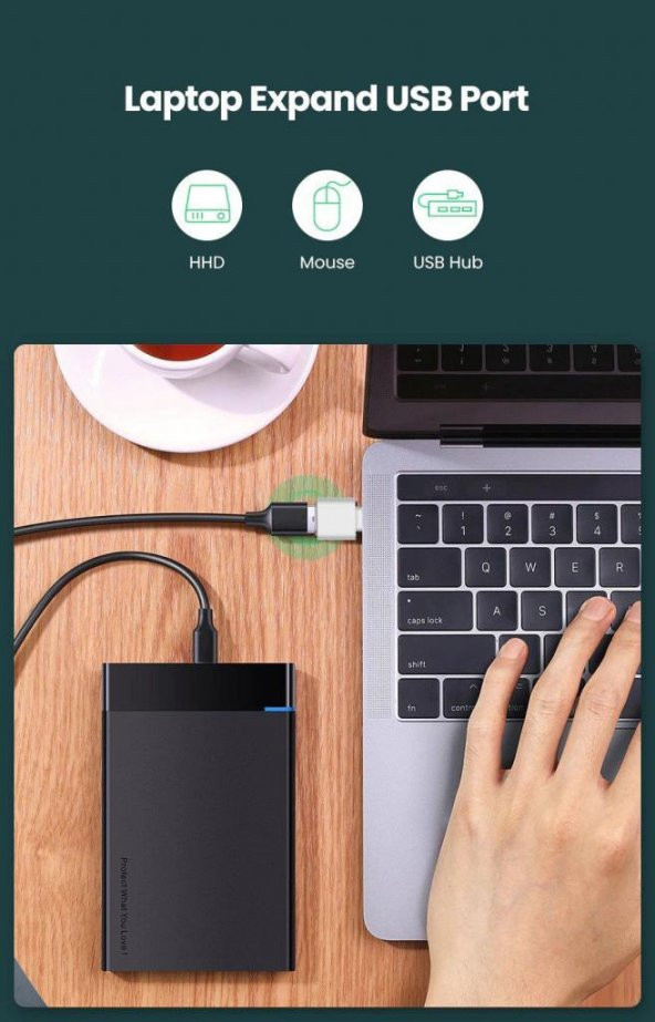 DAYTONA FIX RD01 USB3.1 TYPE-C OTG = USB3.0 FLASH DRIVER Çevirici Adaptör - 5