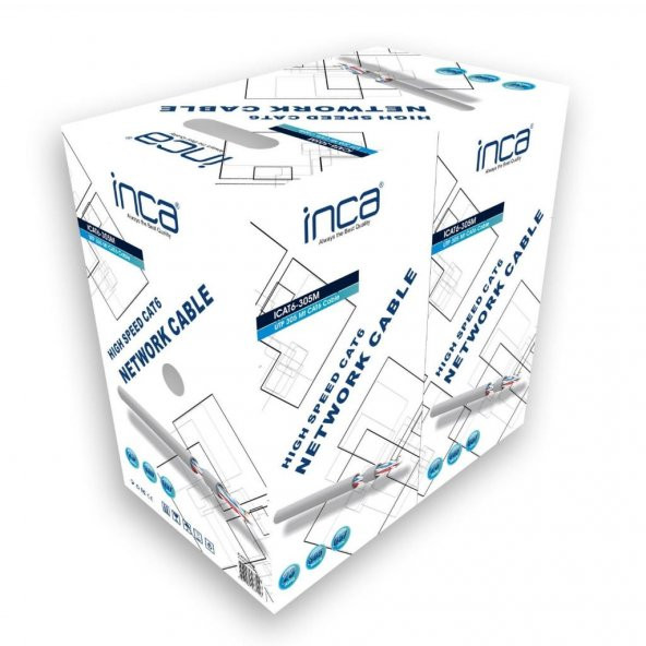 INCA ICAT6-305M 305 m CAT6 UTP KABLO,GRİ ,23 AWG - 2