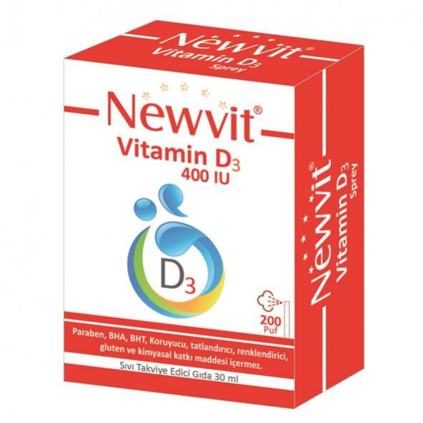 Newvit Vitamin D3 400 IU Sprey 200 Puf