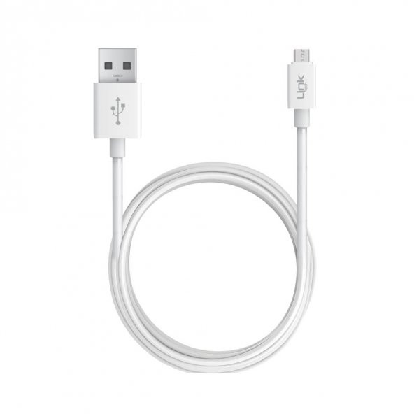 LinkTech K561 Micro USB Şarj ve Data Kablosu 2.4A 2mt Beyaz