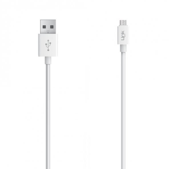 LinkTech K561 Micro USB Şarj ve Data Kablosu 2.4A 2mt Beyaz - 2