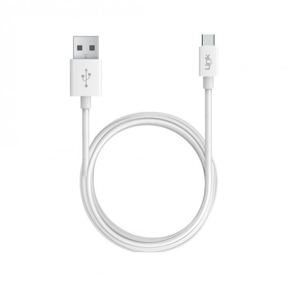 LinkTech K563 Type-C USB Şarj ve Data Kablosu 2.4A 2mt Beyaz