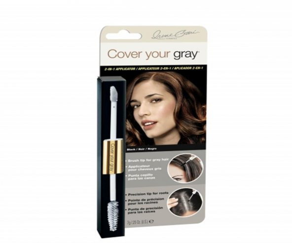 Cover Your Gray Beyaz Saç Kapatıcı Saç Maskarası Siyah