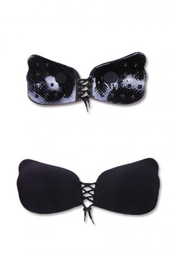 Bayan Angel Bra Renkli Push-Up Straplez Askısız Sütyen - 2