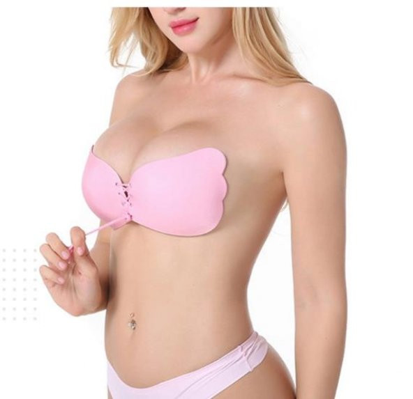 Bayan Angel Bra Renkli Push-Up Straplez Askısız Sütyen - 3