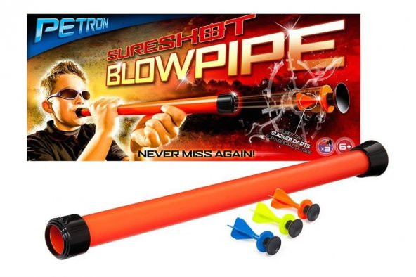 PETRON BLOWGUN FOR CHILDREN WITH SAFETY DARTS