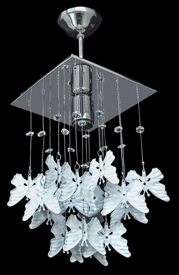 D-light Kelebek Beyaz Çocuk Odası Avizesi