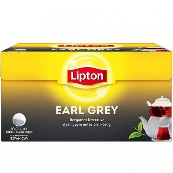 Lipton Earl Grey Demlik Poşet 100lü