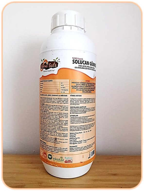 Vermisafa %100 Organik Solucan Gübresi 2 Kg Katı + 1 Lt Sıvı - 3