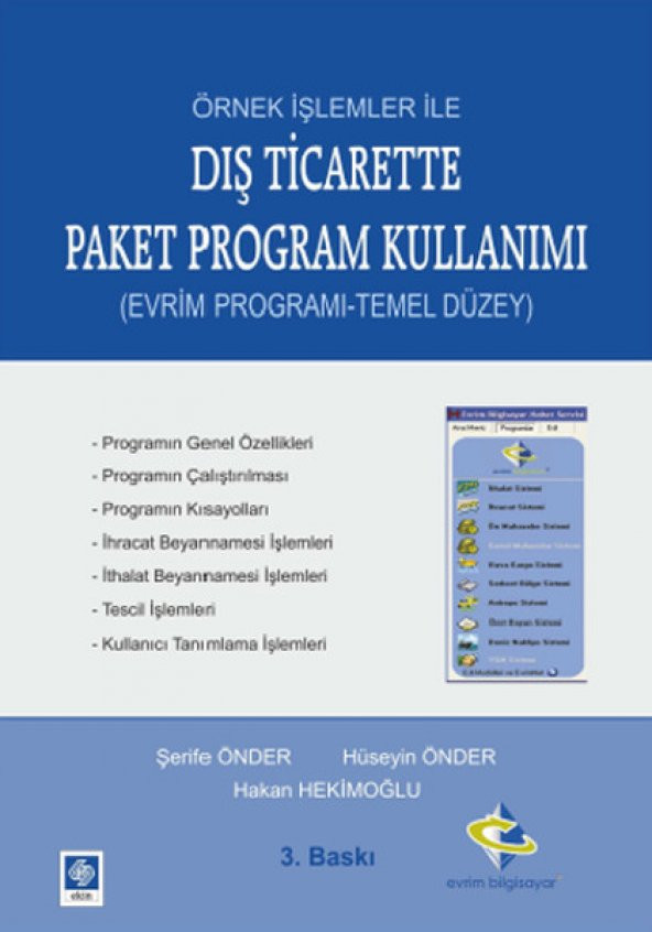 Örnek İşlemler İle Dış Ticarette Paket Program Kullanımı Evrim Programı Temel Düzey - 1