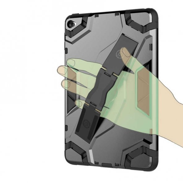 iPad Mini 4 Zore Defens Tablet Zırh Silikon Kılıf - 10