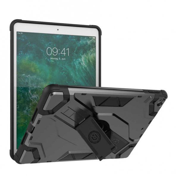 iPad  iPad 9.7 2018 Zore Defens Tablet Zırh Silikon Kılıf