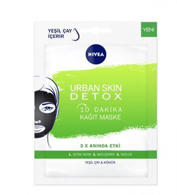 Nivea Urban Skin Detox Kağıt Maske - 1