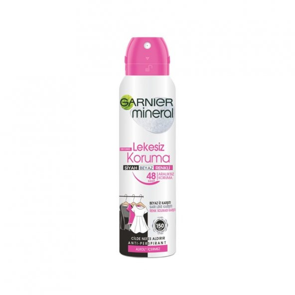 Garnier Mineral Lekesiz Koruma Ferah Koku Sprey Deodorant 150 Ml - 2