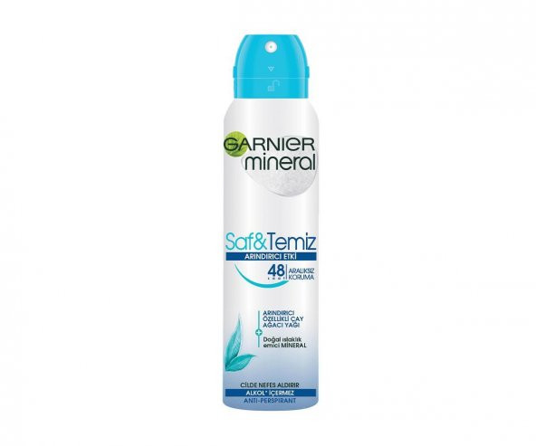 Garnier Mineral Saf Temiz Sprey Kadın Deodorant ürün görseli