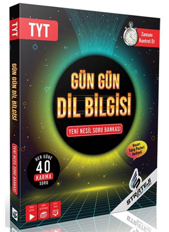 Strateji Yayınları TYT Gün Gün Dil Bilgisi Yeni Nesil Soru Bankası - 1