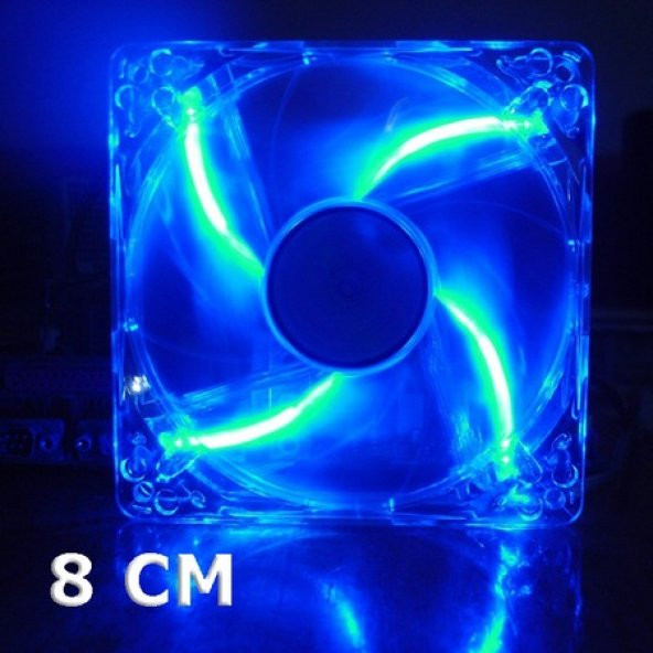 CORPUS 8 CM LED IŞIKLI ŞEFFAF KASA FANI - 1