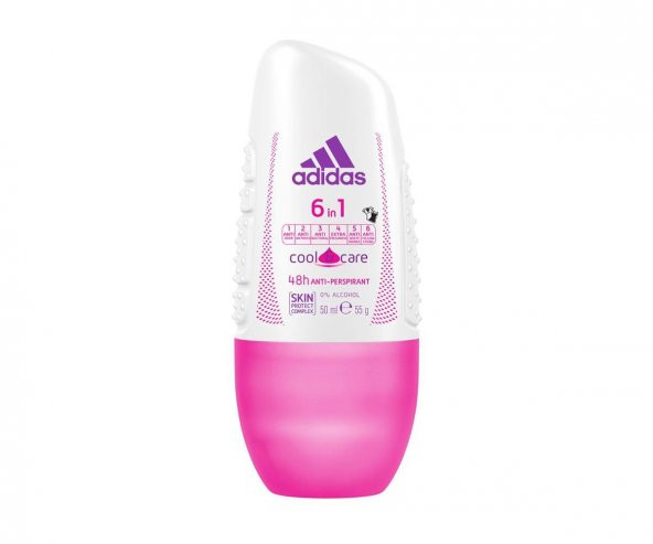 Adidas 6 In 1 Cool Care Kadın Roll On 50 ml