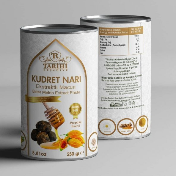 Tarihi Reşadiye KUDRET NARI VE PROPOLİS Ekstratlı Karışım 250 Gr