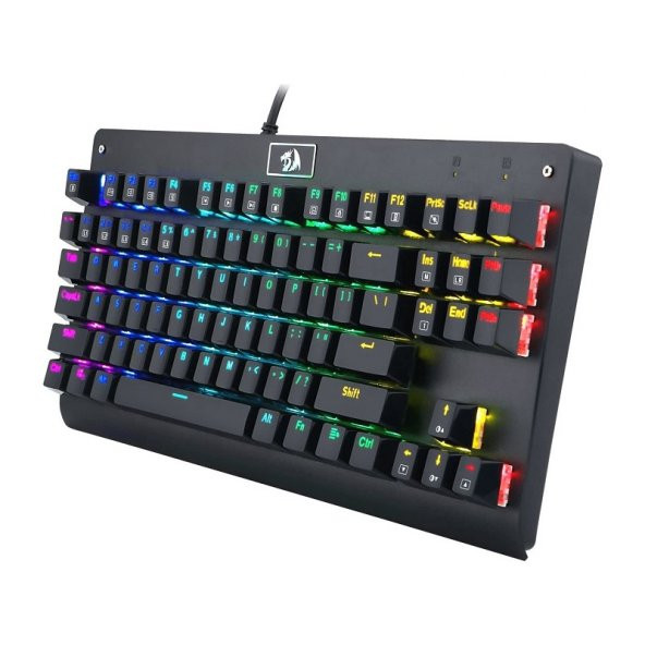 REDRAGON K568RGB DARK AVENGER USB Q Trk RGB Led Aydınlatmalı Mekanik Siyah Gaming Klavye - Resim 2