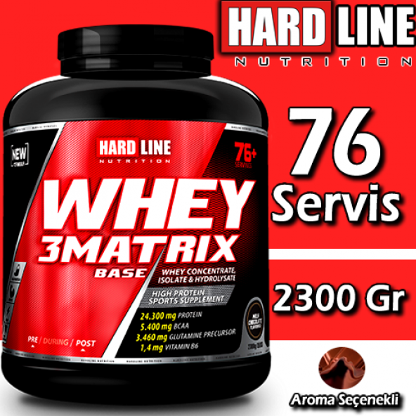 Hardline Whey 3 Matrix 2300 Gr BASE (Kreatinsiz) Protein Tozu