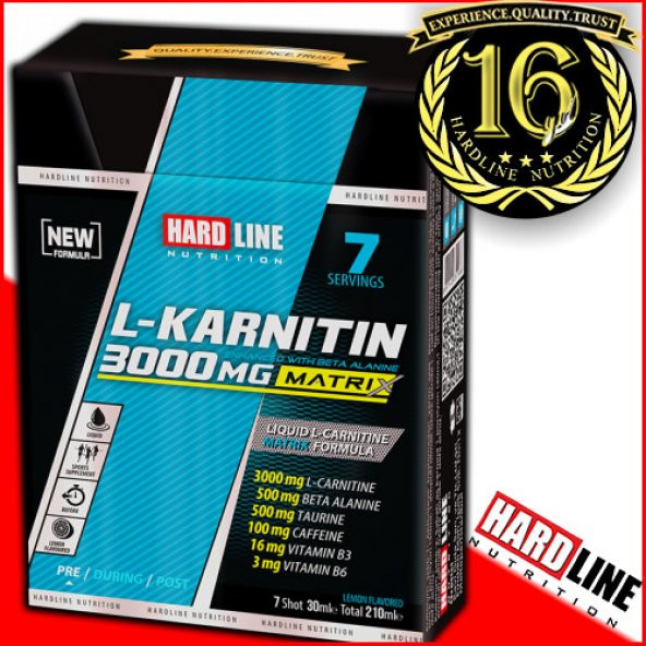 Hardline L-Karnitin 3000 Mg 30 Mlx 7 Ampül L-Carnitine