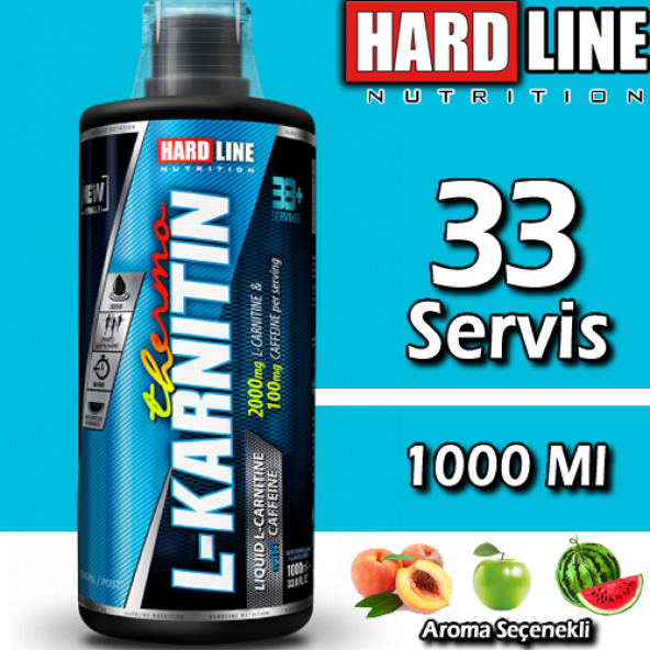 Hardline L-Karnitin Thermo 1000Ml LCarnitine Caffeine İlave 3Arom