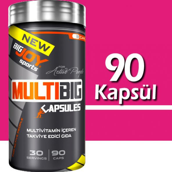 BigJoy Sports Multibig Multivitamin 90 Kapsül Vitamin Mineral