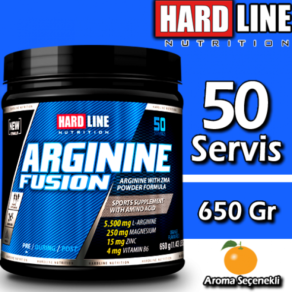 Hardline Arginine Fusion 650 Gr Toz Arjinin Magnezyum Çinko B6