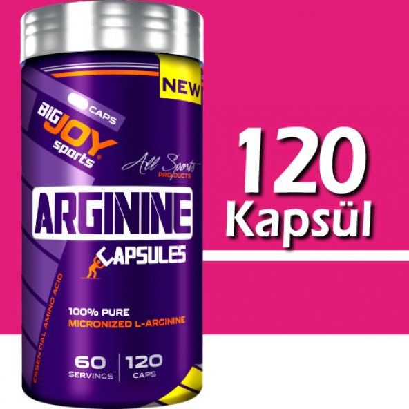 BigJoy Sports Arginine 120 Kapsül Ücretsiz Kargo