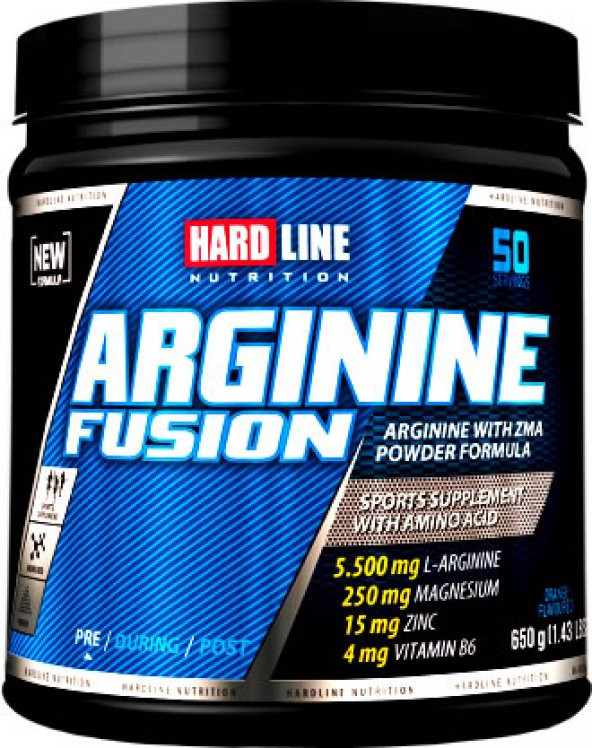 Hardline Arginine Fusion 650 Gr Toz Arjinin Magnezyum Çinko B6 - 2