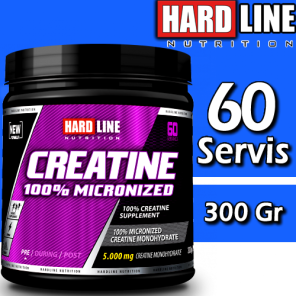 Hardline Creatin Kreatin 300 Gr 100 Mikronize Creatine