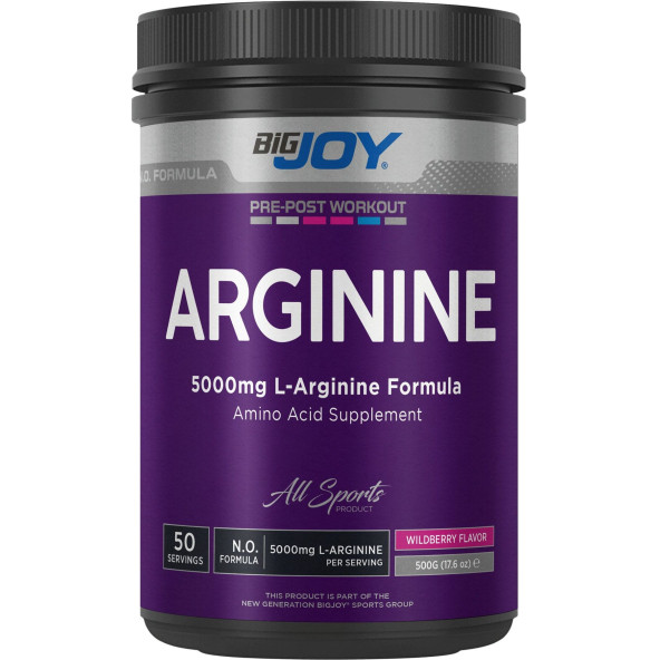 Bigjoy Arginine 500 Gr Aromalı Arginine ( arjinin ) Arg