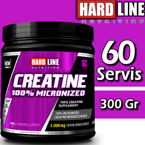 Hardline Kreatin 300 Gr 100 Mikronize Creatine