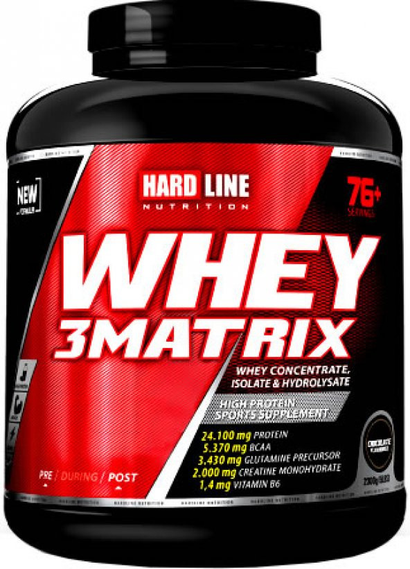 Hardline Whey 3 Matrix 2300 Gr 76 Servis Protein Tozu - 2