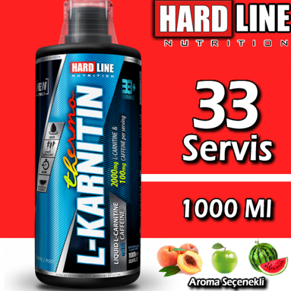 Hardline L-Karnitin Thermo 1000 Ml 33 Servis 2000 MG L Carnitine