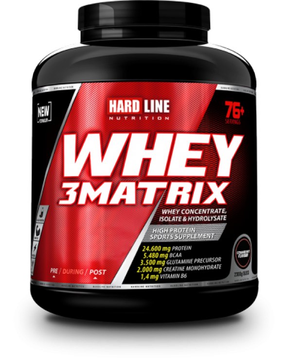 Hardline Whey 3 Matrix 2300 Gr 76 Servis Whey Protein Tozu - 2