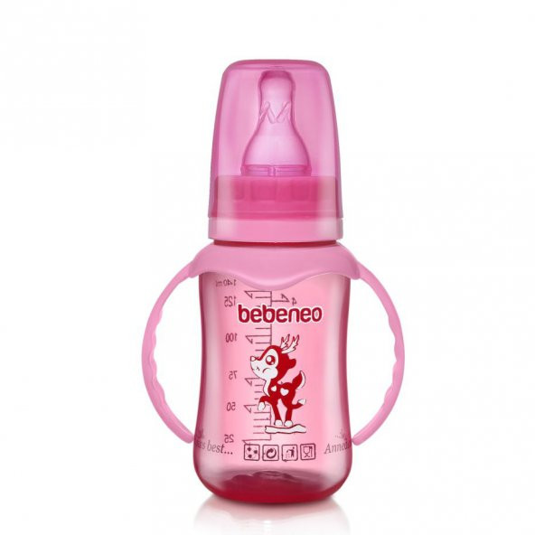 Bebeneo Renkli Kulplu PP Biberon 140 ml - 2