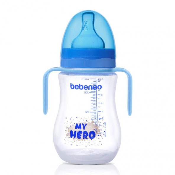 Bebeneo Geniş Ağızlı Kulplu PP Biberon 250 ml - 2
