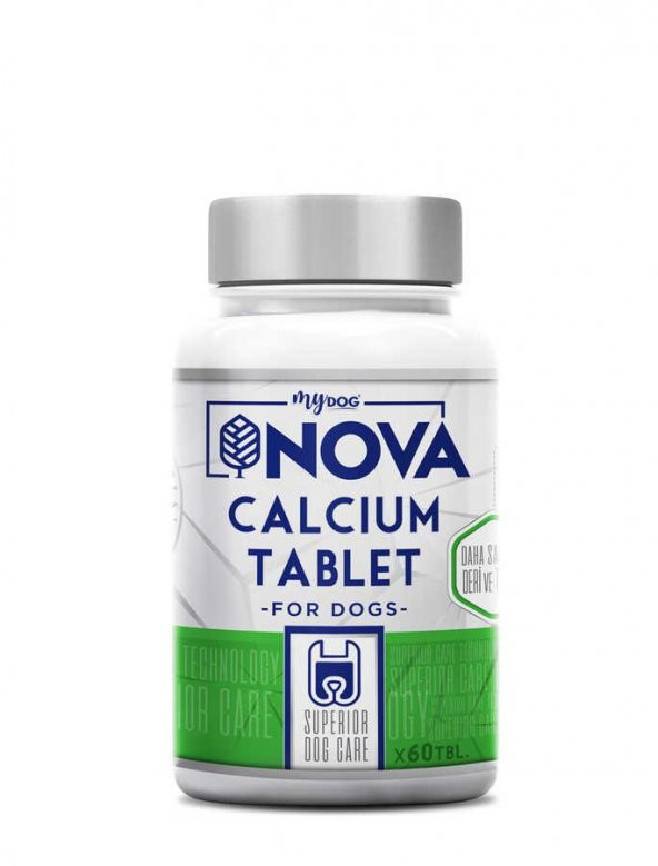 Nova Köpekler İçin Calsium Tablet ( 60 Tablet )