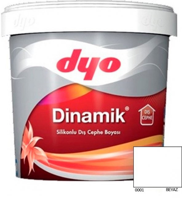 Dyo Dinamik Su Bazlı Dış Cephe Boyası Beyaz 7,5 Lt