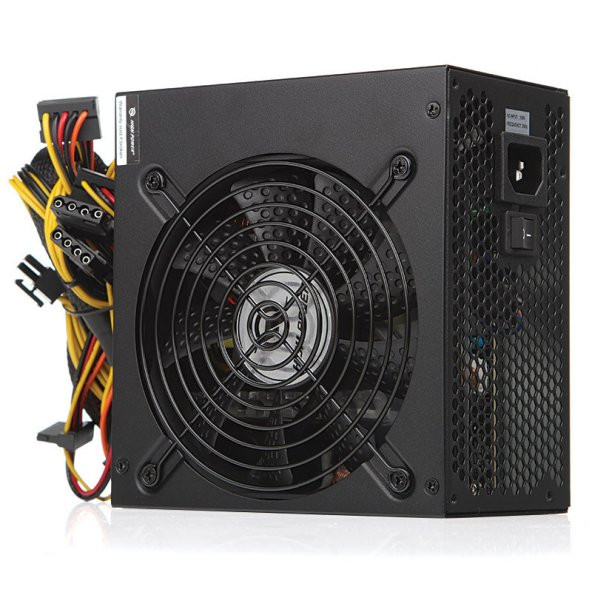 High Power 500W 80+ Standard 37.5A Single Rail Aktif PFC Siyah ATX Güç Kaynağı