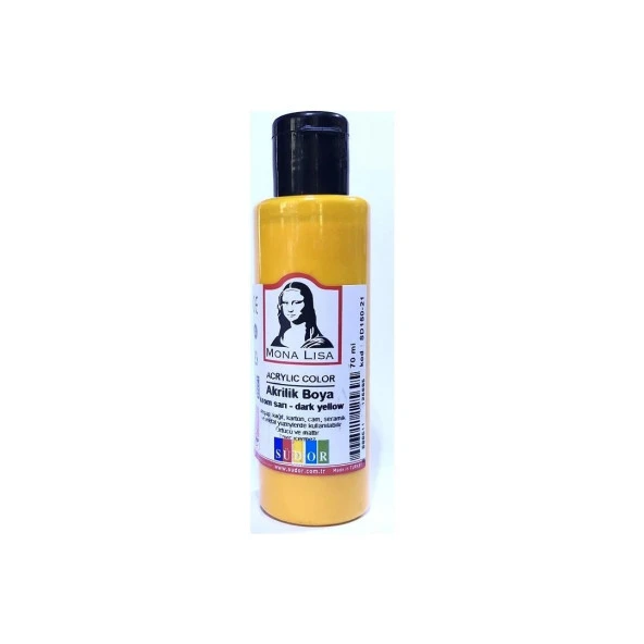 Monalisa Akrilik Boya 100 ML Krom Sarı Akrilik Boya (1 Adet)